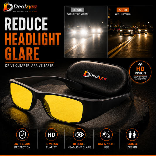 HD Vision Day & Night Driving Glasses – Anti-Glare Polarized UV Protection Sunglasses for Men & Women