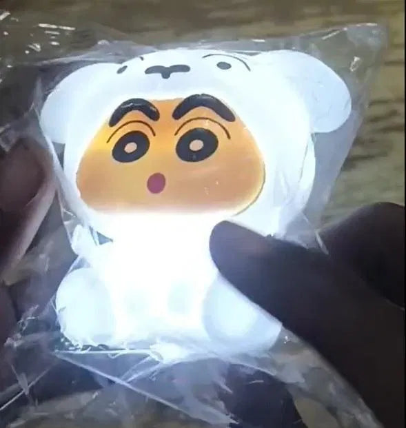 Shin-Chan Shiro LED Night Lamp – Cute Soft Glow Anime Night Light