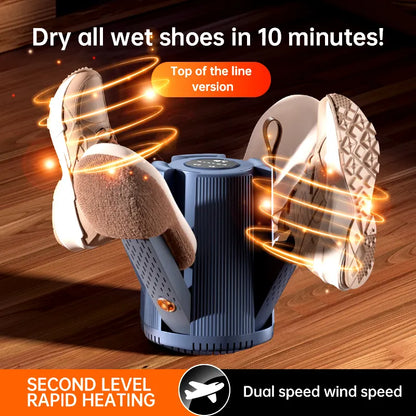 ShoeDry Pro™ – Foldable Electric Shoe & Sock Dryer with Rapid Heating Technology