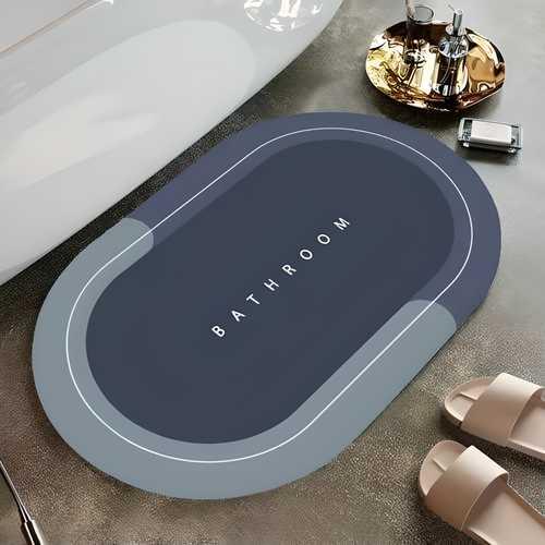 Super Absorbent Anti-Slip Bath Mat – Quick Drying Bathroom Floor Mat