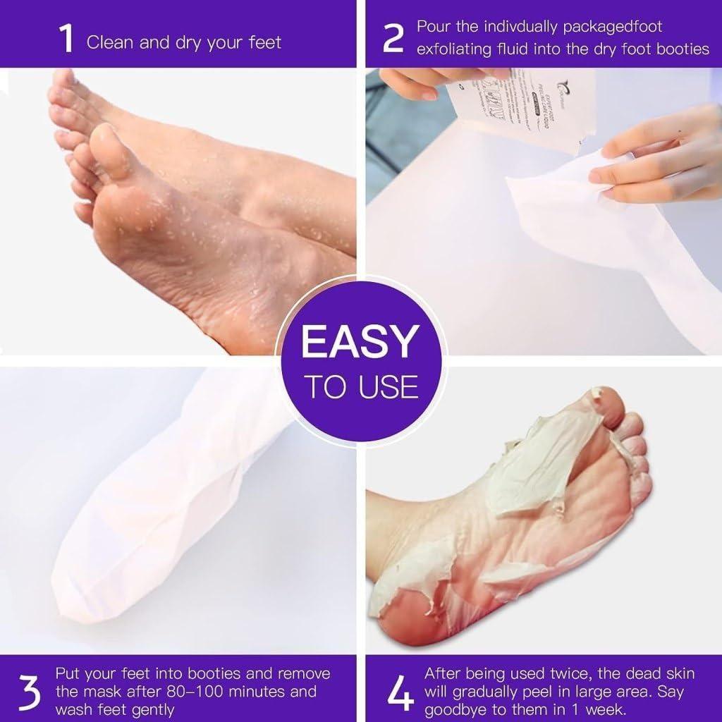 Exfoliating Foot Mask Socks – Deep Hydration & Dead Skin Removal Pedicure Care