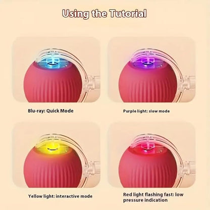 Smart Rolling Cat Toy Ball – Interactive Play with Bird Sound & Auto Movement