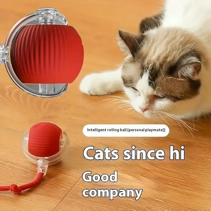 Smart Rolling Cat Toy Ball – Interactive Play with Bird Sound & Auto Movement