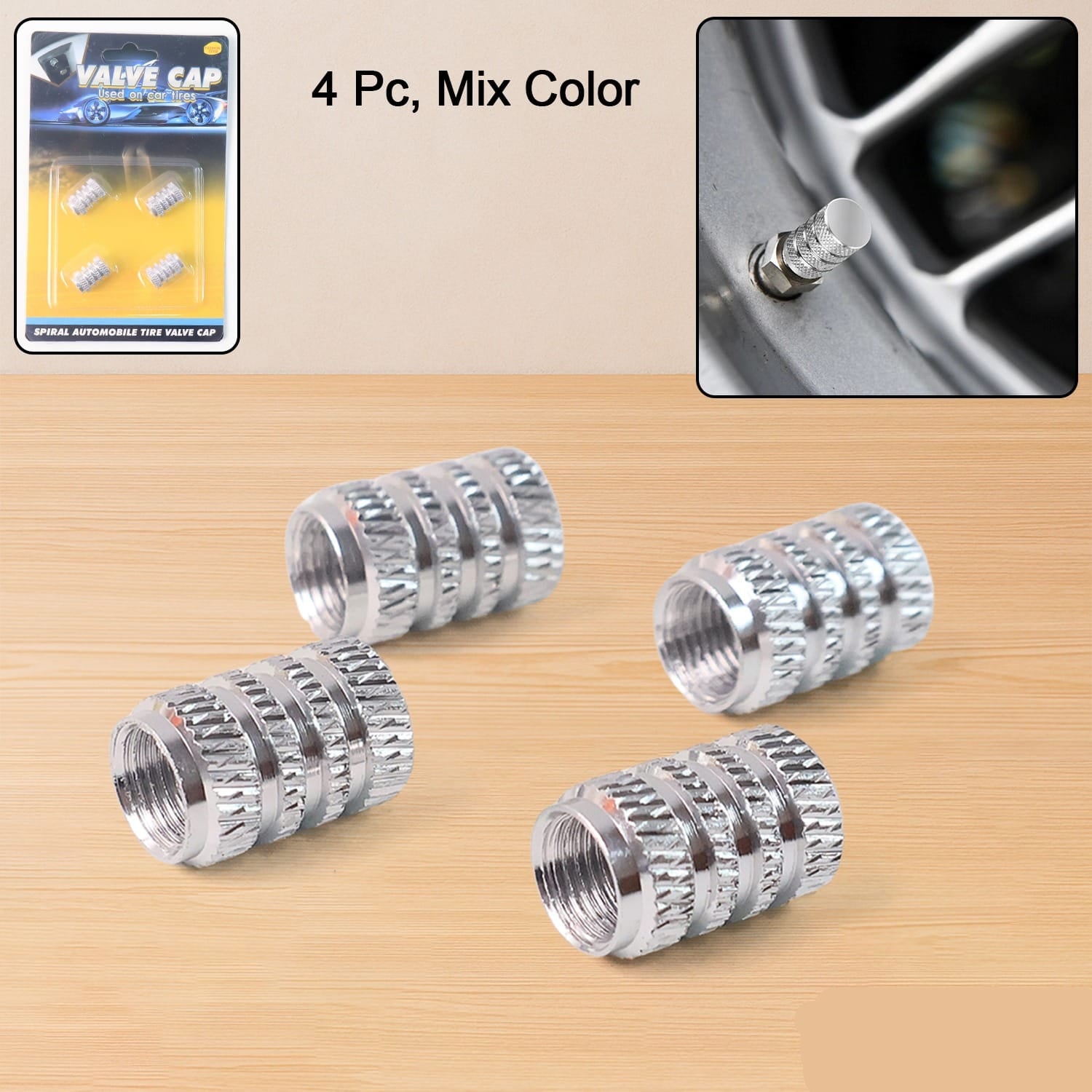 Tire Valve Stem Caps Fit For Genesis Cars. Air Valve Caps Suit For Most Car Truck Suv Wheel Accessories 4pcs Silver.