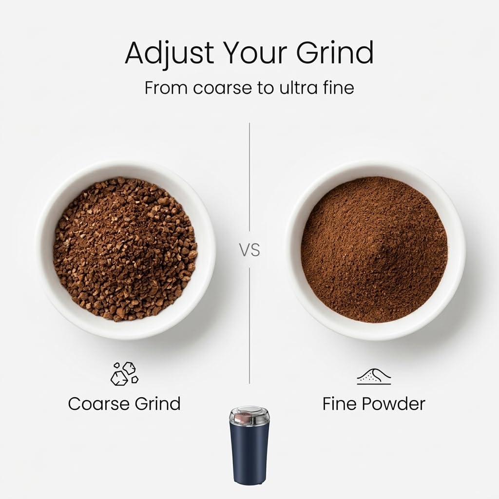 Electric Coffee & Spice Grinder – 300W Stainless Steel Multi-Purpose Grinding Machine