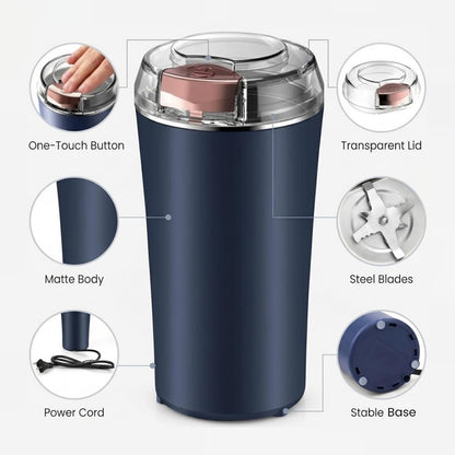 Electric Coffee & Spice Grinder – 300W Stainless Steel Multi-Purpose Grinding Machine