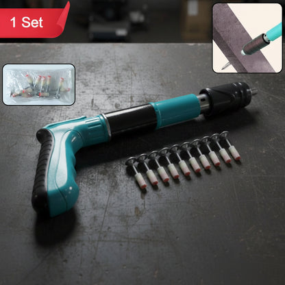 Manual Wall Fastening Tool Nail Gun With Steel Nails Set (1 Set)