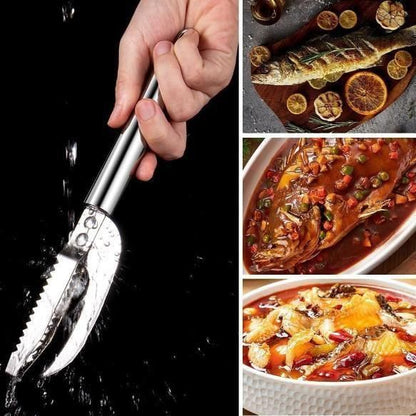 3-in-1 Fish Scaler Knife – Stainless Steel Fish Cleaning & Scraping Tool