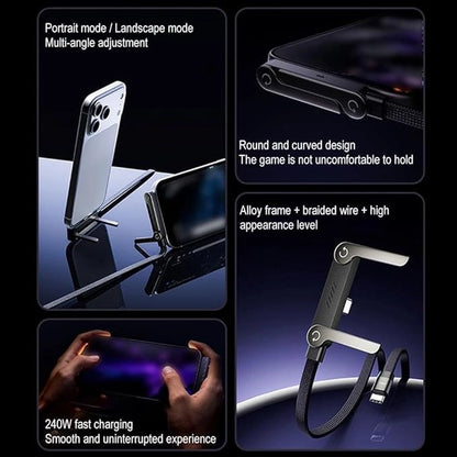 Fast Charging Cable – 2-in-1 Invisible Phone Stand & Charging Cord