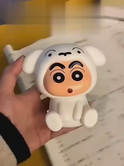 Shin-Chan Shiro LED Night Lamp – Cute Soft Glow Anime Night Light