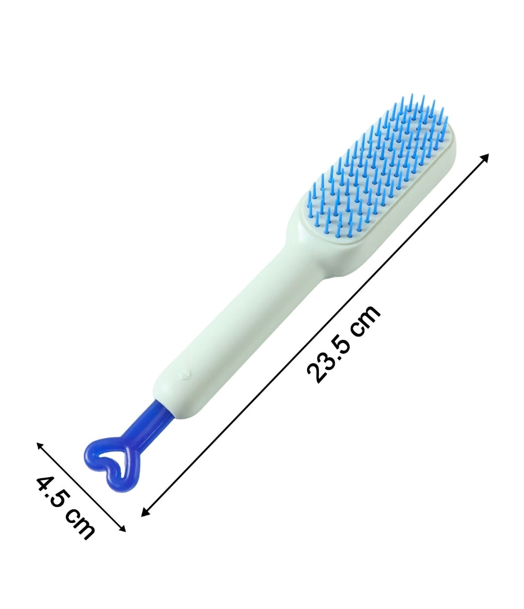 Self-Cleaning Hairbrush – Effortless Detangling with One-Push Hair Removal
