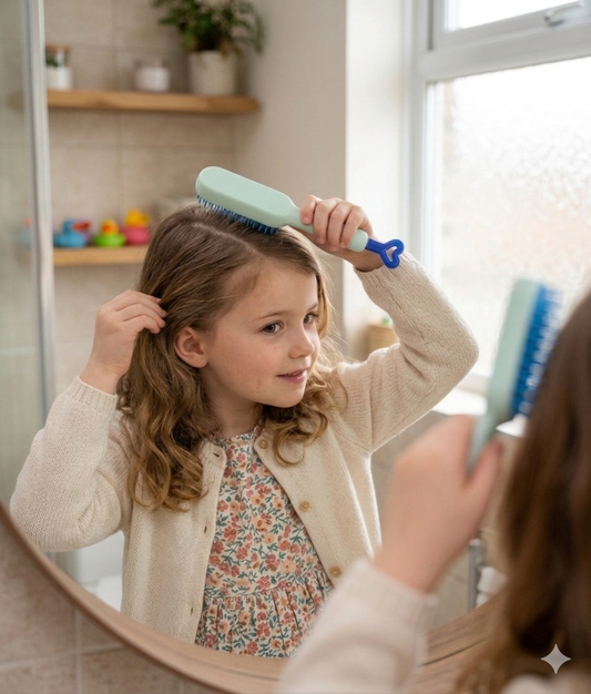 Self-Cleaning Hairbrush – Effortless Detangling with One-Push Hair Removal