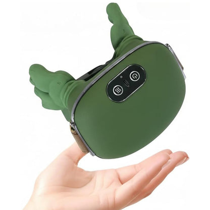 2-in-1 Rechargeable Neck & Shoulder Massager with Heat – Deep Kneading Pain Relief - Dealzyra