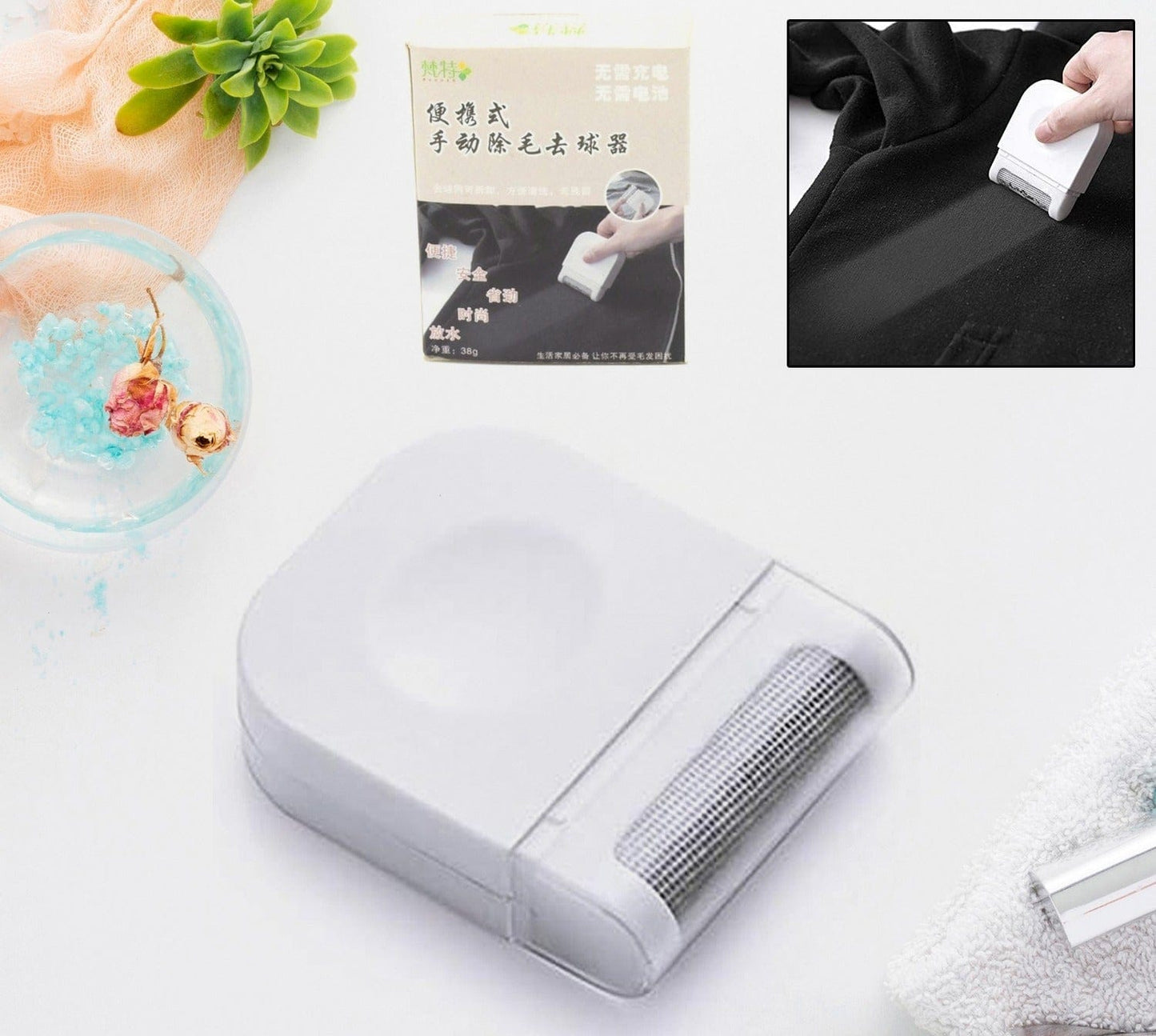 Portable Lint Remover for Clothes – Remove Fuzz & Pet Hair in Seconds - Dealzyra