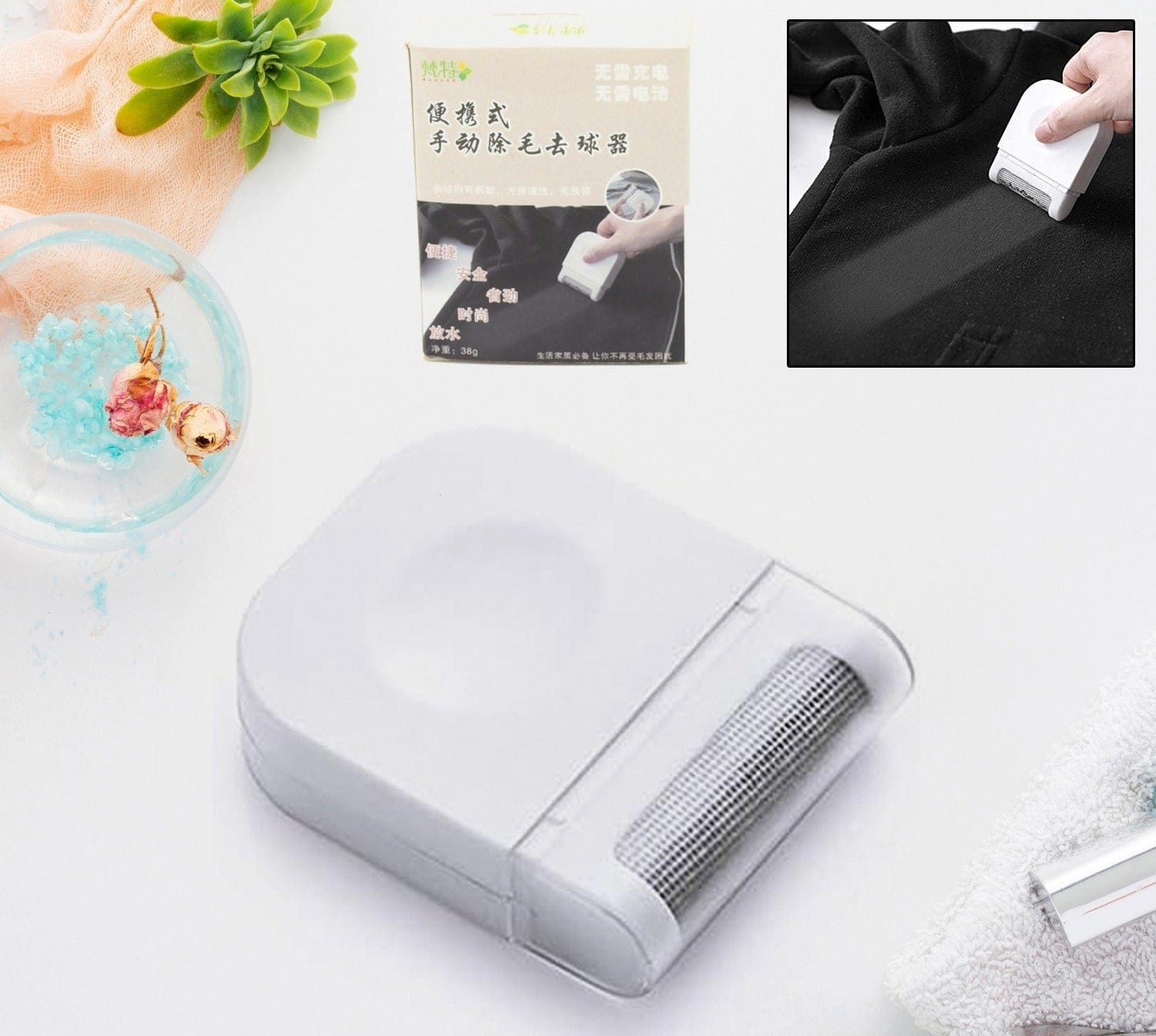Portable Lint Remover for Clothes – Remove Fuzz & Pet Hair in Seconds - Dealzyra
