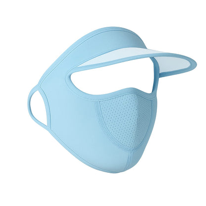 Women’s UV Protection Face Cap with Mask – Breathable Sun & Dust Shield - Dealzyra